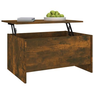 vidaXL Tavolino Salotto Rovere Fumo 80x55,5x41,5 cm Legno Multistrato