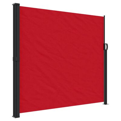 vidaXL Tenda da Sole Laterale Retrattile Rossa 180x600 cm