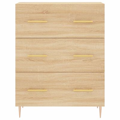 vidaXL Credenza Rovere Sonoma 69,5x34x90 cm in Legno Multistrato