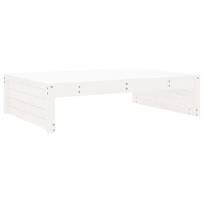 vidaXL Set Salotto da Giardino 5 pz Bianco in Legno Massello di Pino