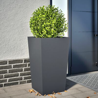 vidaXL Fioriera da Giardino Antracite 45x45x75 cm in Acciaio