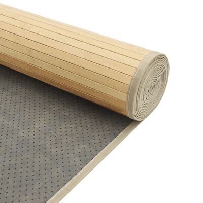 vidaXL Tappeto Rettangolare Naturale Chiaro 70x1000 cm in Bambù