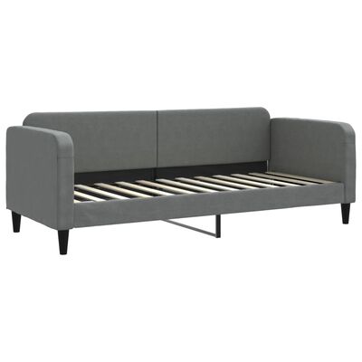 vidaXL Divano Letto Estraibile Cassetti Grigio Scuro 80x200cm Tessuto