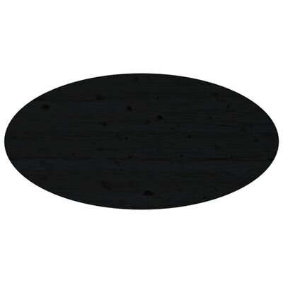 vidaXL Tavolino da Salotto Nero 110x55x45 cm Legno Massello di Pino