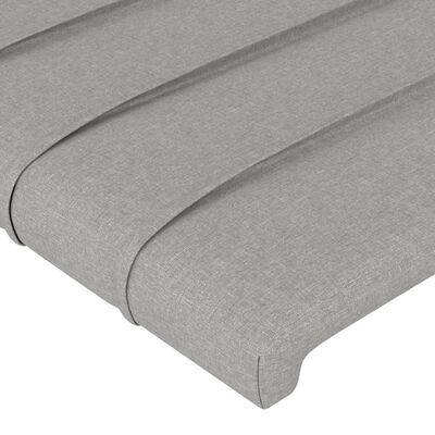 vidaXL Testiera ad Orecchio Grigio Chiaro 103x16x118/128 cm in Tessuto