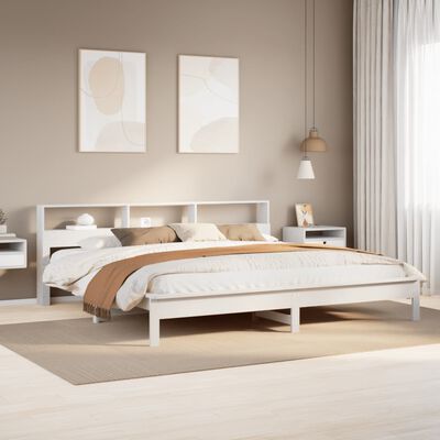 vidaXL Letto senza Materasso Bianco 180x200 cm Legno Massello di Pino