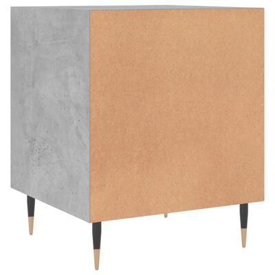 vidaXL Comodini 2 pz Grigio Cemento 40x40x50 cm in Legno Multistrato