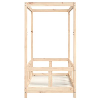 vidaXL Giroletto per Bambini 70x140 cm in Legno Massello di Pino