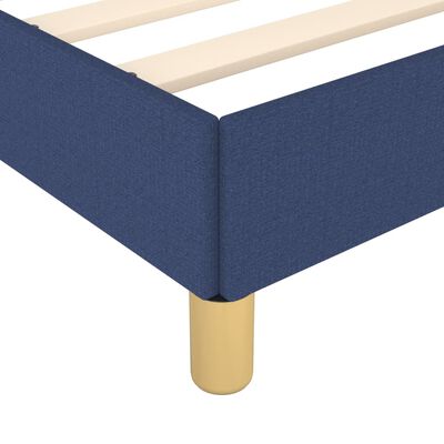 vidaXL Giroletto senza Materasso Blu 140x190 cm in Tessuto