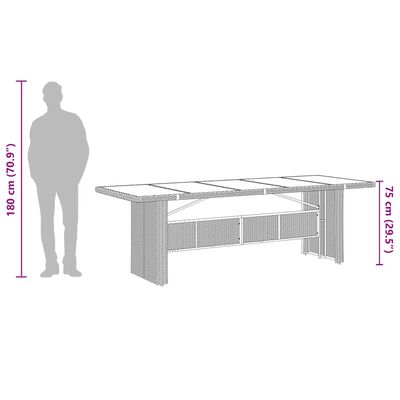 vidaXL Set da Pranzo da Giardino 7 pz con Cuscini in Polyrattan Grigio