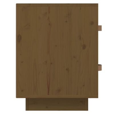  vidaXL Comodini 2 pz Ambrati 40x34x45 cm in Legno Massello di Pino