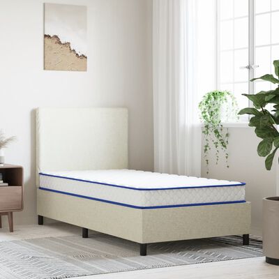 vidaXL Materasso Viscoelastico Bianco 90x190x17 cm