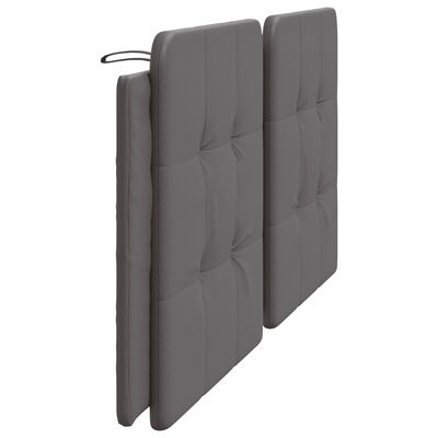 vidaXL Cuscino Testiera Grigio 200 cm in Similpelle