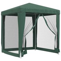 vidaXL Tenda per Feste con 4 Pareti Laterali in Rete Verde 2x2 m HDPE