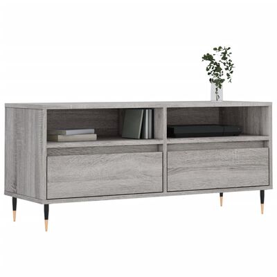 vidaXL Mobile Porta TV Grigio Sonoma 100x34,5x44,5cm Legno Multistrato