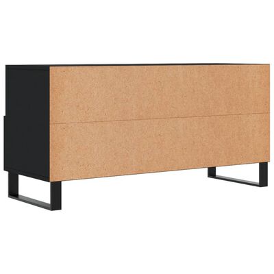 vidaXL Mobile Porta TV Nero 102x36x50 cm in Legno Multistrato