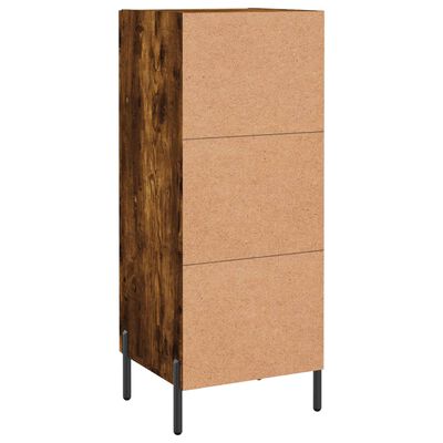 vidaXL Credenza Rovere Fumo 34,5x34x90 cm in Legno Multistrato