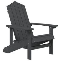 vidaXL Sedia da Giardino Adirondack Antracite HDPE