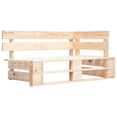 vidaXL Divano Angolare da Giardino su Pallet Legno di Pino Impregnato