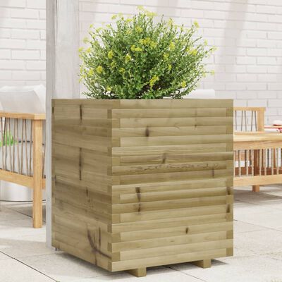 vidaXL Fioriera da Giardino 60x60x72 cm in Legno di Pino Impregnato