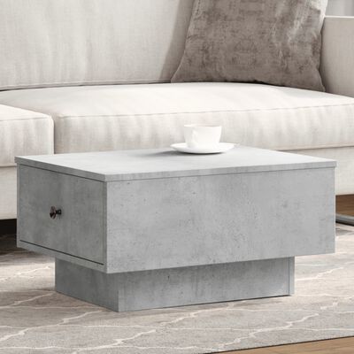 vidaXL Tavolino da Salotto Grigio Cemento 60x45x31cm Legno Multistrato