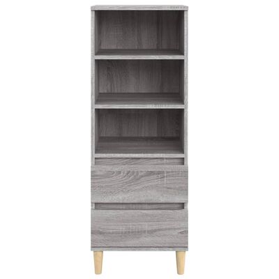 vidaXL Credenza Grigio Sonoma 40x36x110 cm in Legno Multistrato