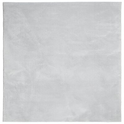 vidaXL Tappeto a Pelo Corto HUARTE Morbido e Lavabile Grigio 120x120cm