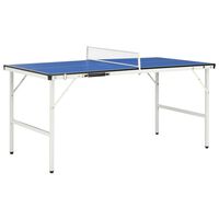 vidaXL Tavolo da Ping Pong con Rete 5 Piedi 152x76x66 cm Blu