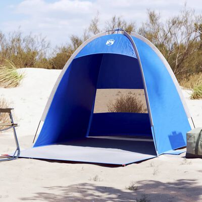 vidaXL Tenda da Spiaggia 3 Persone Azzurra Impermeabile