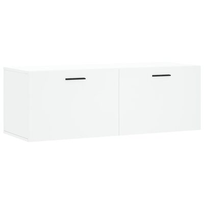 vidaXL Mobile a Parete Bianco 100x36,5x35 cm in Legno Multistrato