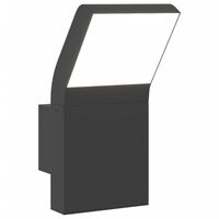 vidaXL Applique per Esterni con LED Nera in Alluminio Pressofuso
