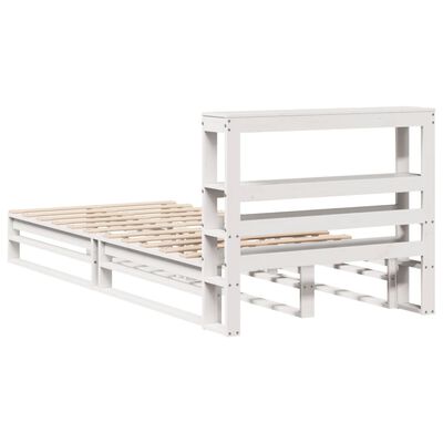 vidaXL Letto senza Materasso Bianco 90x200 cm Legno Massello di Pino