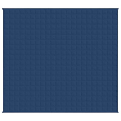 vidaXL Coperta Ponderata Blu 220x240 cm 15 kg Tessuto