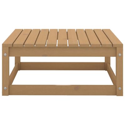 vidaXL Poggiapiedi da Giardino 70x70x30 cm ambra in Legno di Pino