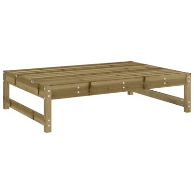 vidaXL Poggiapiedi da Giardino 120x80 cm in Legno Impregnato di Pino