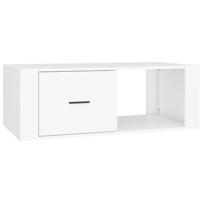 vidaXL Tavolino da Salotto Bianco 100x50,5x35 cm in Legno Multistrato