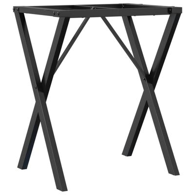 vidaXL Telaio Gambe a X per Tavolo da Pranzo 60x50x73 cm in Ghisa