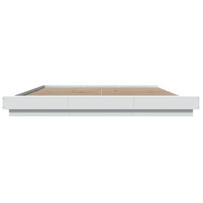 vidaXL Giroletto Bianco 200x200 cm in Legno Multistrato