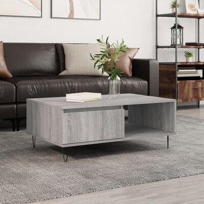 vidaXL Tavolino da Salotto Grigio Sonoma 90x60x35 cm Legno Multistrato