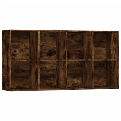 vidaXL Libreria/Credenza Rovere Fumo 66x30x130 cm in Legno Multistrato