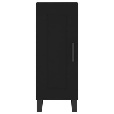 vidaXL Credenza Nero 34,5x34x90 cm in Legno Multistrato