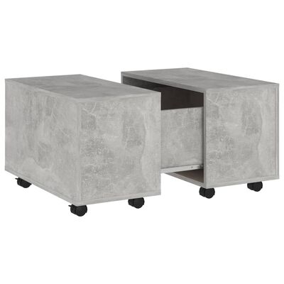 vidaXL Tavolino da Salotto Grigio Cemento 60x60x38cm Legno Multistrato