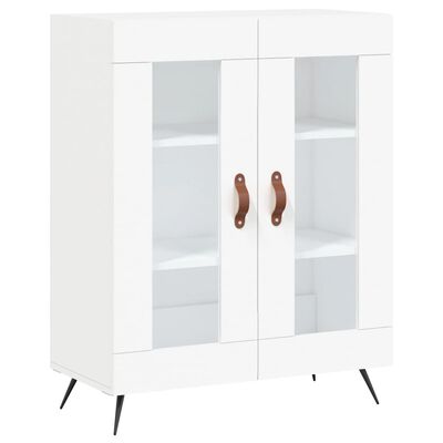 vidaXL Credenza Bianca 69,5x34x180 cm in Legno Multistrato