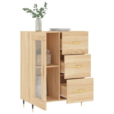 vidaXL Credenza Rovere Sonoma 69,5x34x90 cm in Legno Multistrato