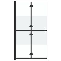 vidaXL Parete per Doccia Walk-in Pieghevole in Vetro ESG 70x190 cm