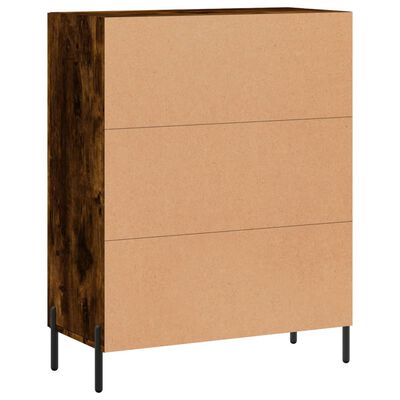 vidaXL Credenza Rovere Fumo 69,5x34x90 cm in Legno Multistrato