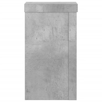 vidaXL Supporti per Piante 2 pz Grigio 10x10x18 cm Legno Multistrato