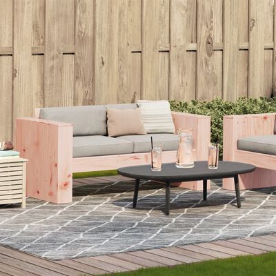 vidaXL Divano da Giardino 2 Posti 134x60x62 cm Legno Massello Douglas