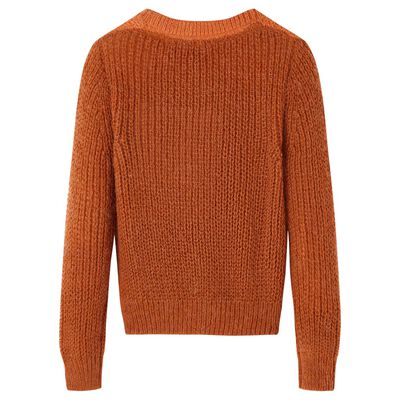 Maglione per Bambini Lavorato a Maglia Cognac 140