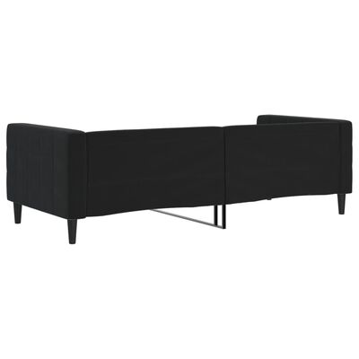 vidaXL Letto da Giorno Nero 90x200 cm in Velluto